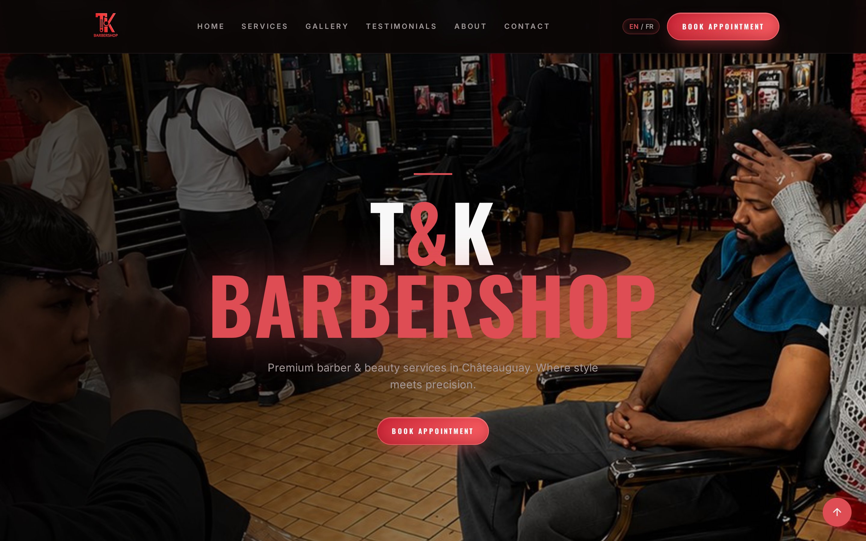 T&K Beauty Shop — Beauty & Retail website designed by Simplex Solutions